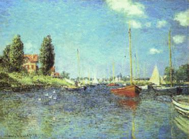 Claude Monet Red Boats at Argenteuil china oil painting image